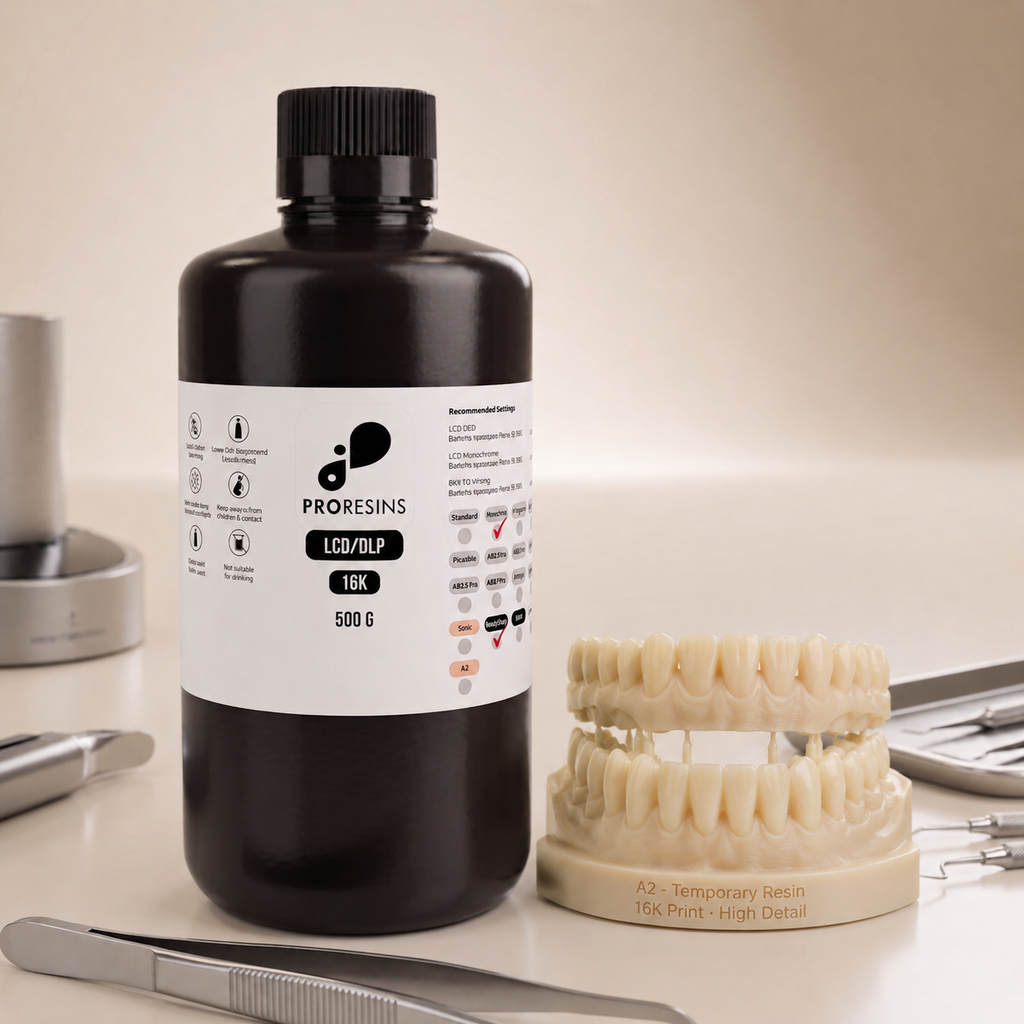 PRORESIN Temp C&B Shade A2 — biocompatible temporary crown and bridge resin bottle
